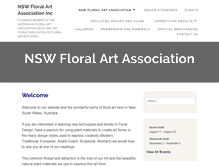 Tablet Screenshot of nswfloralartassociation.org.au